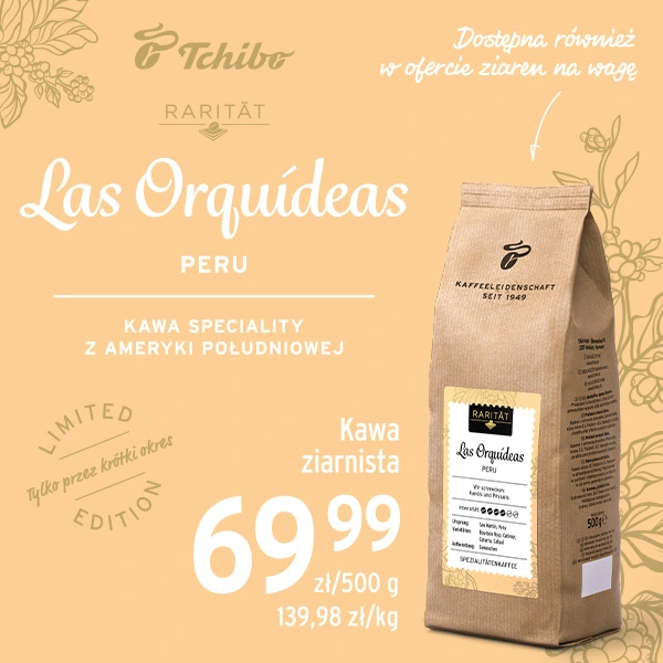 Tchibo - Las Orquideas - nowa limitowana kawa Rarität prosto z Peru