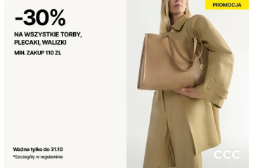 CCC - Na Torby, Plecaki, Walizki - 30%.